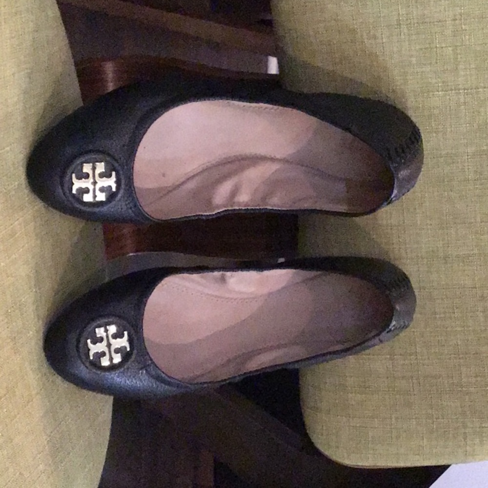 Tori Burch Black Ballet Flats